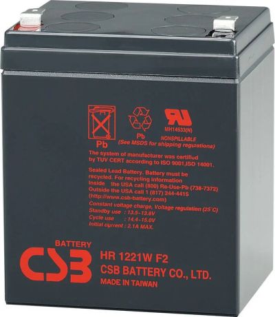 Лот: 8618539. Фото: 1. Аккумулятор CSB HR1221 W/F2/12V... Аккумуляторы