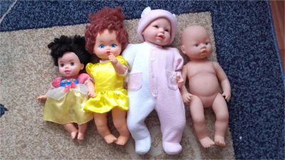 Лот: 9577130. Фото: 1. 2 куклы+2 пупса одним лотом. Куклы и аксессуары