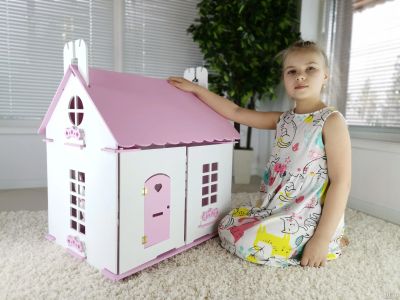 Лот: 13666198. Фото: 1. Кукольный домик "Крошка" из дерева... Игровые домики, палатки
