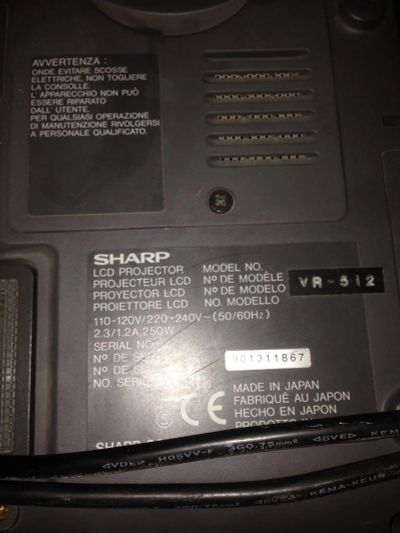 Лот: 8165778. Фото: 1. Проектор sharp. Проекторы