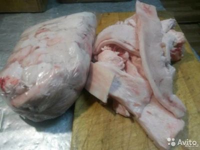 Лот: 15810717. Фото: 1. Сало без шкуры.ОБМЕН. Мясо, птица, яйцо