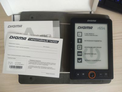 Лот: 17864436. Фото: 1. Электронная книга digma r654. Электронные книги