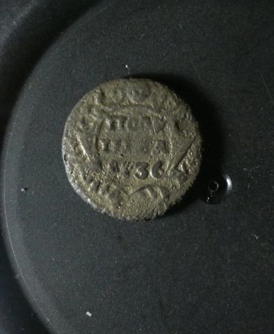 Лот: 4876076. Фото: 1. Полушка 1736. Россия до 1917 года