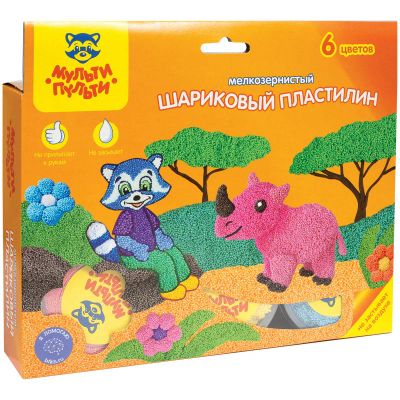 Лот: 15681651. Фото: 1. Пластилин шариковый Мульти-Пульти... Для лепки