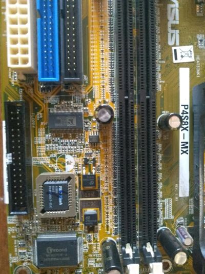 Лот: 13922751. Фото: 1. Материнская плата ASUS P4S8X-MX. Материнские платы