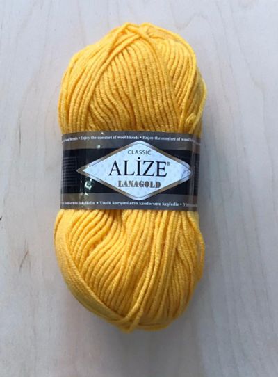 Лот: 17834654. Фото: 1. Пряжа Alize Lanagold , 49% шерсть... Ткани, нитки, пряжа