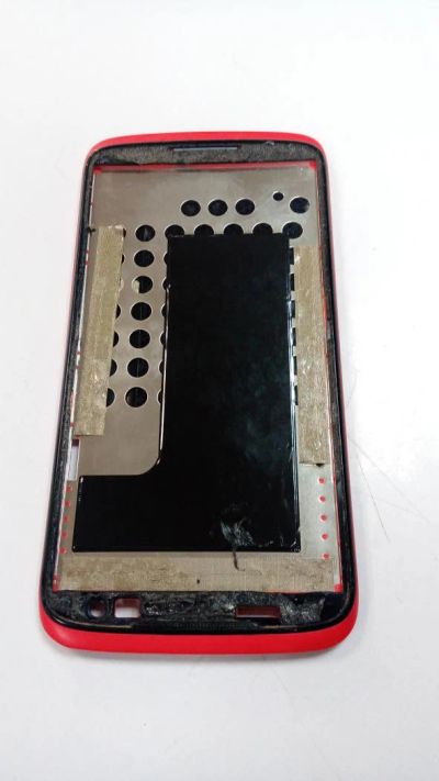 Лот: 7865490. Фото: 1. Рамка дисплея Lenovo S820 (красная... Корпуса, элементы оформления