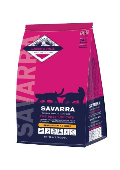 Лот: 7179183. Фото: 1. Корм Savarra Sensitive для взрослых... Корма