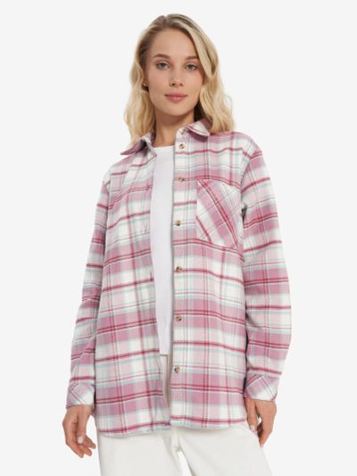 Лот: 25661305. Фото: 1. Рубашка женская Outventure, Розовый. Другое (спортивная одежда)