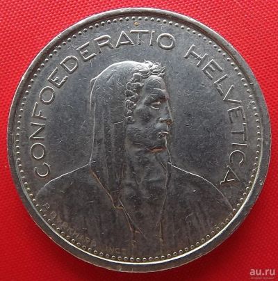 Лот: 2579573. Фото: 1. (№2288/LF) 5 франков 1968 (Швейцария... Европа