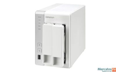 Лот: 4082797. Фото: 1. Сетевой накопитель QNAP TS-220. СХД