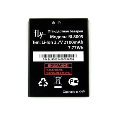 Лот: 11402509. Фото: 1. АКБ Fly bl8005 2000mah Новые. Аккумуляторы