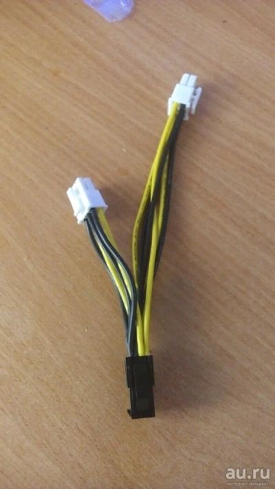 Лот: 9953641. Фото: 1. Переходник 6pin на 2*6pin. Шлейфы, кабели, переходники