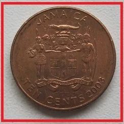 Лот: 14453061. Фото: 1. Ямайка 10 центов 2003 (№). Америка