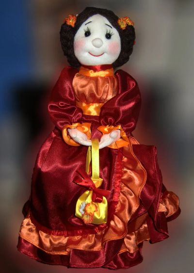 Лот: 13250090. Фото: 1. Кукла грелка на заварочный чайник... Авторские куклы, игрушки, поделки