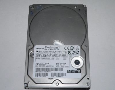 Лот: 10918754. Фото: 1. Неисправный SATA-II 160Gb Hitachi... Жёсткие диски