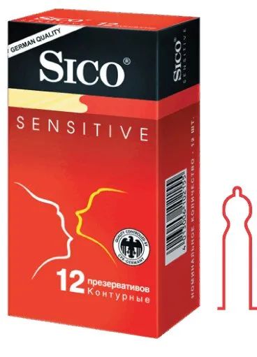 Лот: 24671510. Фото: 1. Sico Sensitive Презервативы контурные... Лекарства