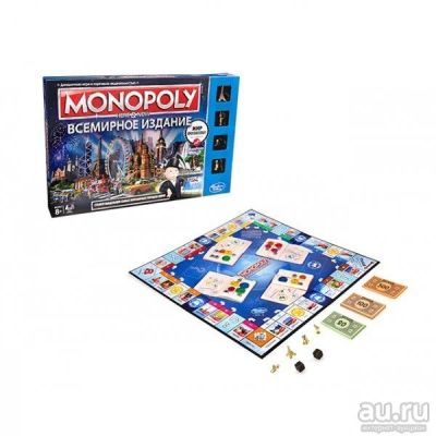 Лот: 8604546. Фото: 1. Игра Hasbro Games Всемирная монополия... Детские настольные игры