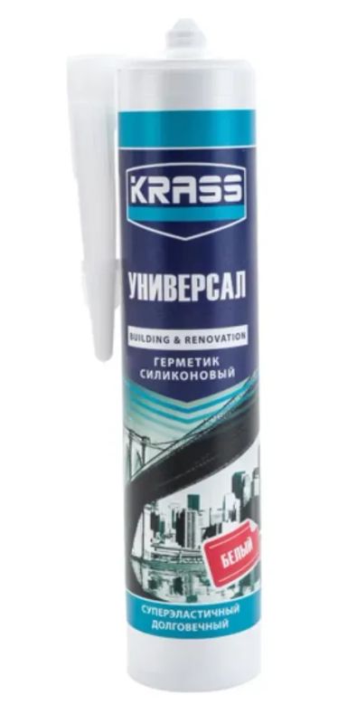 Лот: 12916007. Фото: 1. Герметик Krass силиконовый, универсальный... Клеи, герметики, пена монтажная, клейкие ленты