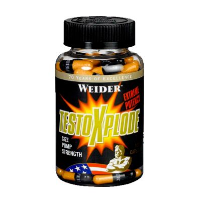 Лот: 6581693. Фото: 1. Weider Testo Xplode 120 капсул... Спортивное питание, витамины