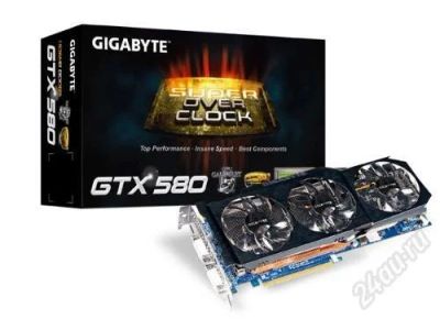 Лот: 2201433. Фото: 1. GIGABYTE GTX 580 Super Overclock... Видеокарты