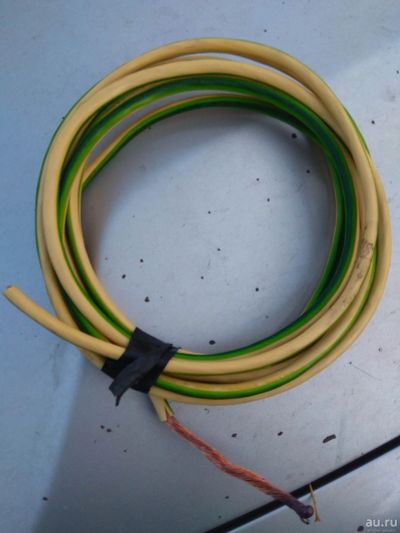 Лот: 14671419. Фото: 1. Медный кабель. 3,8 метра сечение... Провода, кабели