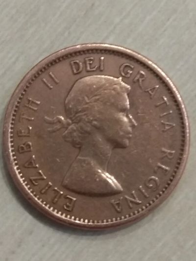 Лот: 19282507. Фото: 1. Канада 1 цент 1961. Америка