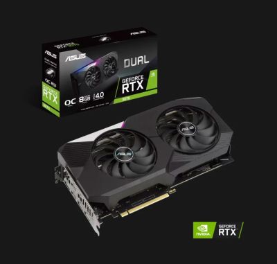 Лот: 18368284. Фото: 1. Asus Dual GeForce RTX 3070 ( 5... Видеокарты