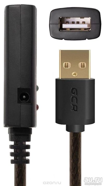 Лот: 13527547. Фото: 1. удлинитель активный USB 2.0 (7... USB хабы