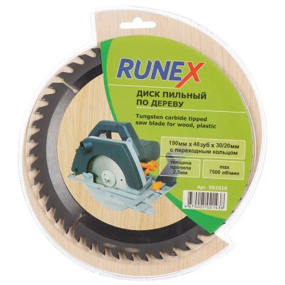 Лот: 24426388. Фото: 1. Диск пильный по дереву, Runex... Расходные материалы, сменные насадки