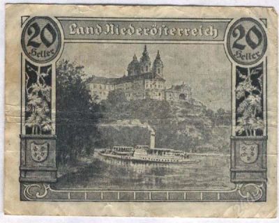 Лот: 1414517. Фото: 1. Австрия. Нотгельд. 20 геллер 1920г... Германия и Австрия