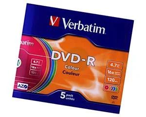 Лот: 3236908. Фото: 1. DVD-R Verbatim 5штук. CD, DVD, BluRay