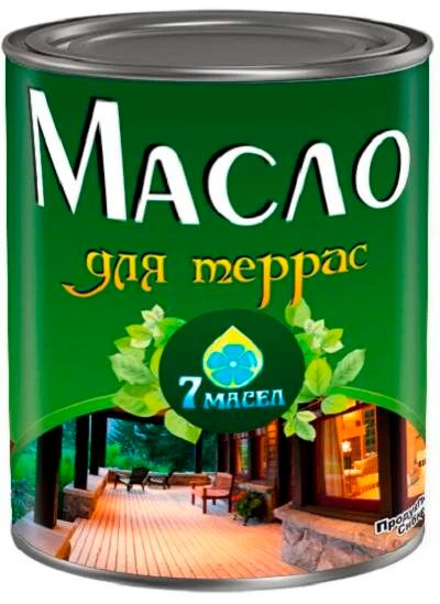 Лот: 10084639. Фото: 1. Масло для террас "7 масел", для... Краски, лаки, растворитель