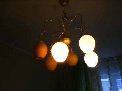 Лот: 7071736. Фото: 1. Люстра. 6 плафонов. Другое освещение