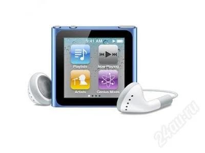 Лот: 2316338. Фото: 1. Ipod nano 8Gb синий, новый, сегодня... Плееры