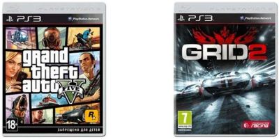 Лот: 3729767. Фото: 1. GTA V + GRID 2 (Две игры для PS3... Игры для консолей