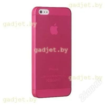 Лот: 3043950. Фото: 1. Силиконовый Чехол iPhone 5 Розовый... Чехлы, бамперы