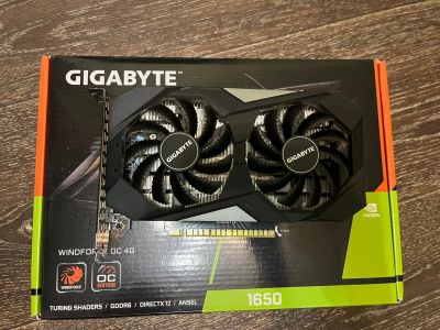 Лот: 18298036. Фото: 1. Видеокарта Gigabyte gtx1650 (gv-n1656wf2oc-4gd... Видеокарты