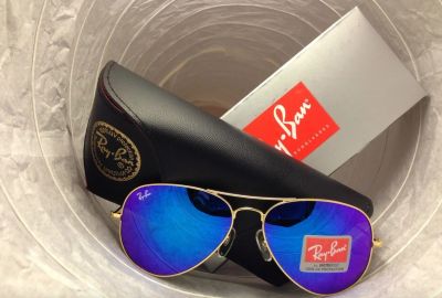 Лот: 5378718. Фото: 1. Очки Ray Ban aviator полный комплект. Очки солнцезащитные