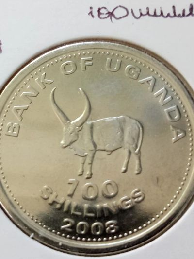 Лот: 11539913. Фото: 1. 1025 Уганда 100 шиллингов 2008... Африка