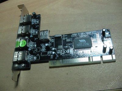 Лот: 117662. Фото: 1. PCI USB (плата расширения, дополнительные... Платы расширения, контроллеры, доп. порты