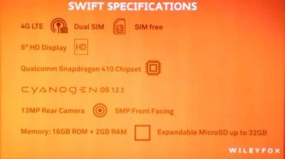 Лот: 6988046. Фото: 1. Wileyfox Swift, смартфон, 5" HD... Смартфоны