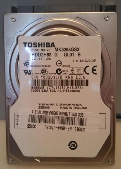 Лот: 7013897. Фото: 1. Жесткий диск 320Gb SATA-II 300... Жёсткие диски (HDD)