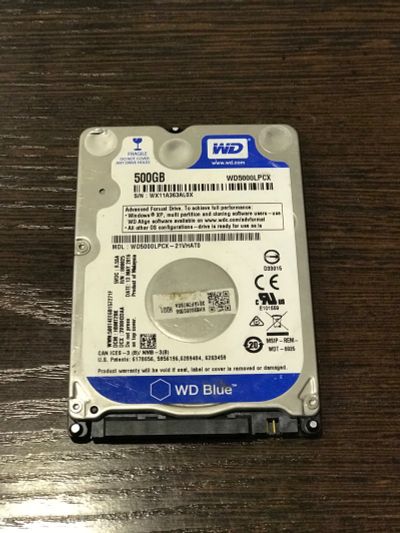 Лот: 15257257. Фото: 1. HDD Toshiba 500 2.5. Жёсткие диски (HDD)