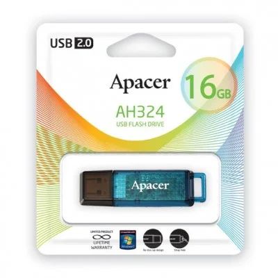 Лот: 4643237. Фото: 1. USB Flash 16Gb Apacer AH324 Синяя... USB-флеш карты