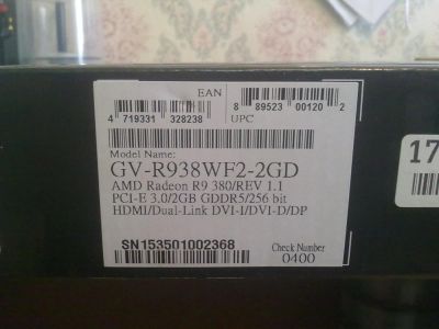 Лот: 8533680. Фото: 1. Продам Видеокарту Gigabyte Radeon... Видеокарты