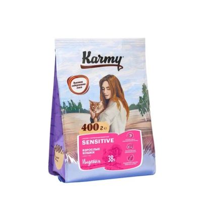 Лот: 13232954. Фото: 1. Корм для кошки Karmy Sensitive... Корма