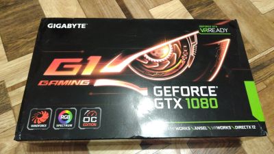 Лот: 12122315. Фото: 1. gigabyte geforce gtx 1080 g1 gaming. Видеокарты