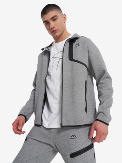 Лот: 25712500. Фото: 1. Толстовка мужская Athlex, Серый. Легкие куртки, толстовки