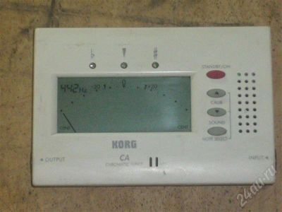 Лот: 552723. Фото: 1. KORG CA40WDЦифровой хроматический... Гитарные эффекты и комбоусилители